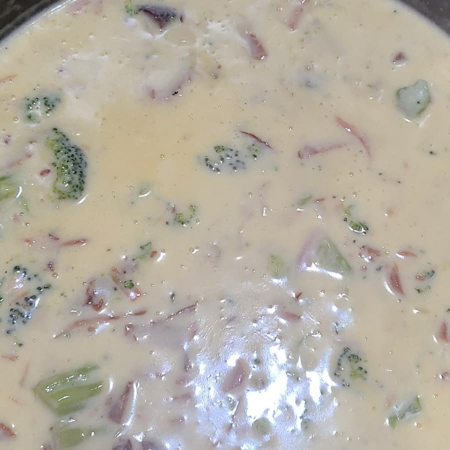 Cheesy Keto Ham Soup With Broccoli Keto Low Carb Recipe Samsung Food