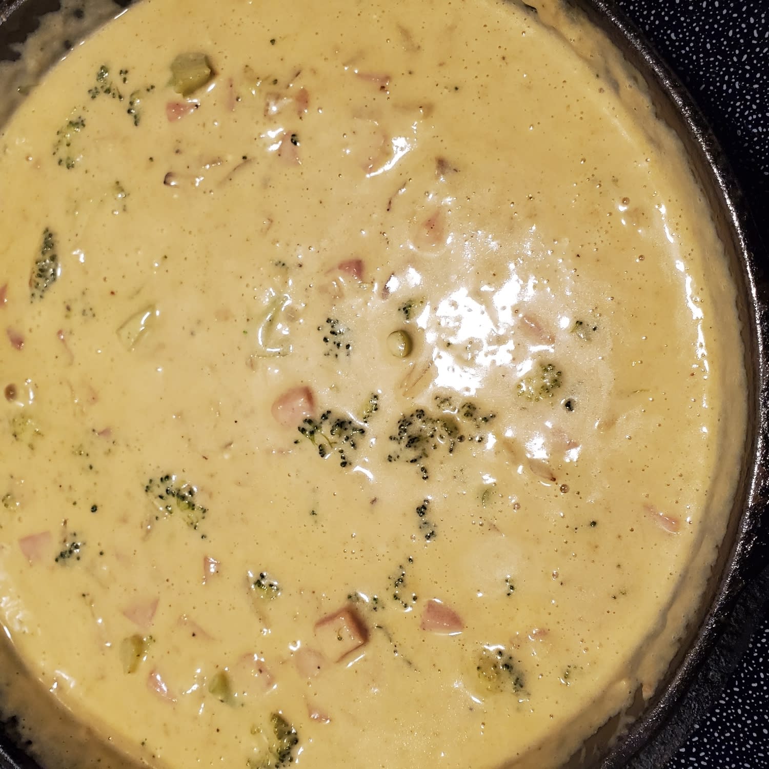 Cheesy Keto Ham Soup With Broccoli Keto Low Carb Recipe Samsung Food