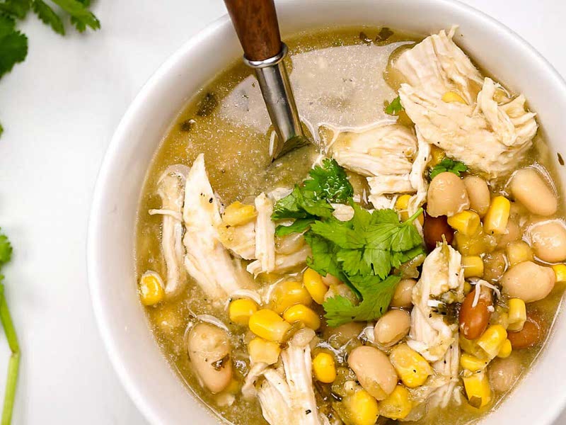 Zero Point Weight Watchers White Chicken Chili Recipe - Whisk