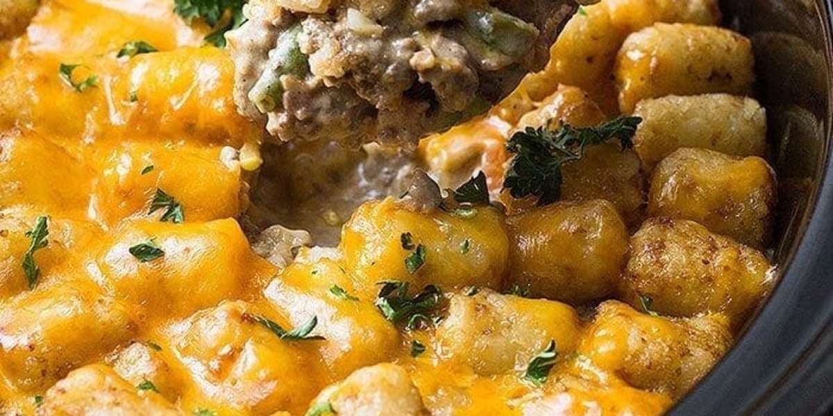 Crock Pot Tater Tot Casserole