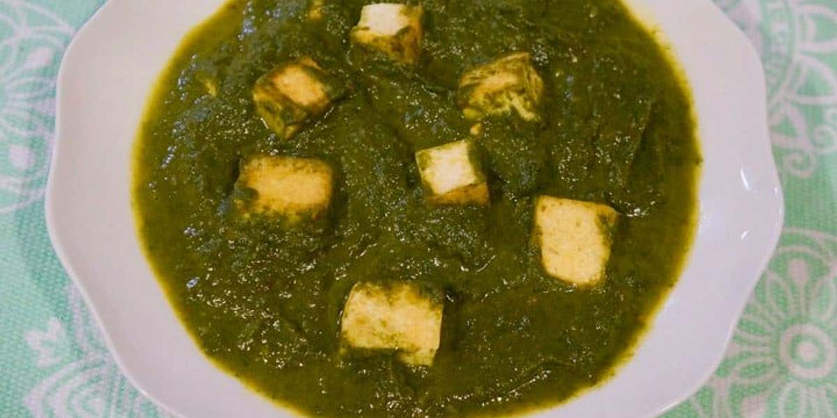 Vegan Palak Saag Tofu Instant Pot Pressure Cooker