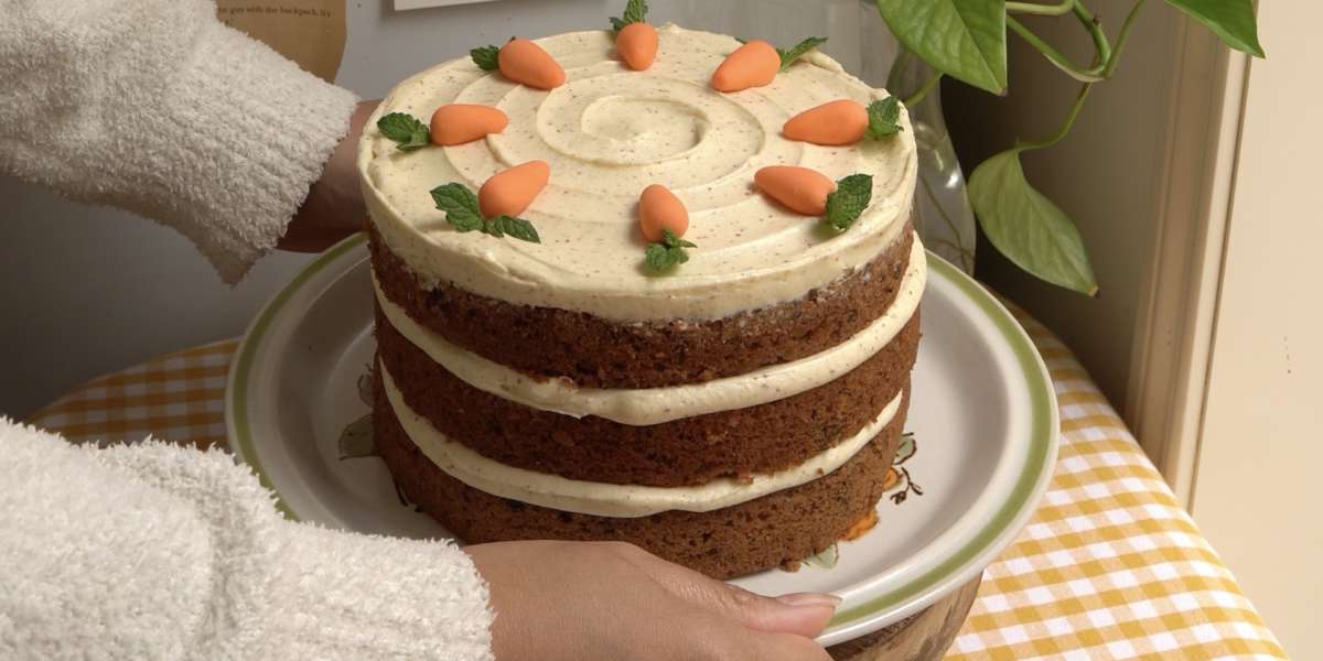 Spiced Carrot Cake with Cream Cheese Frosting - Bakers Table