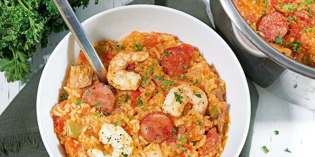 Instant Pot Jambalaya Sausage Chicken and or Shrimp