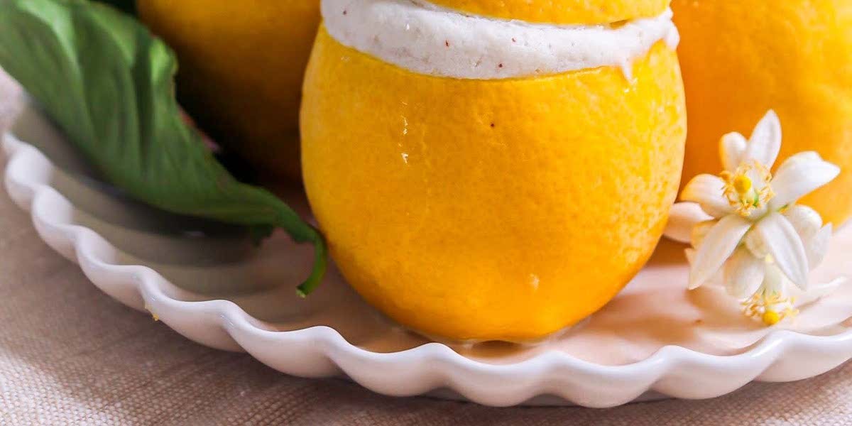 3 Ingredient Creamy Lemon Sorbet dairy free