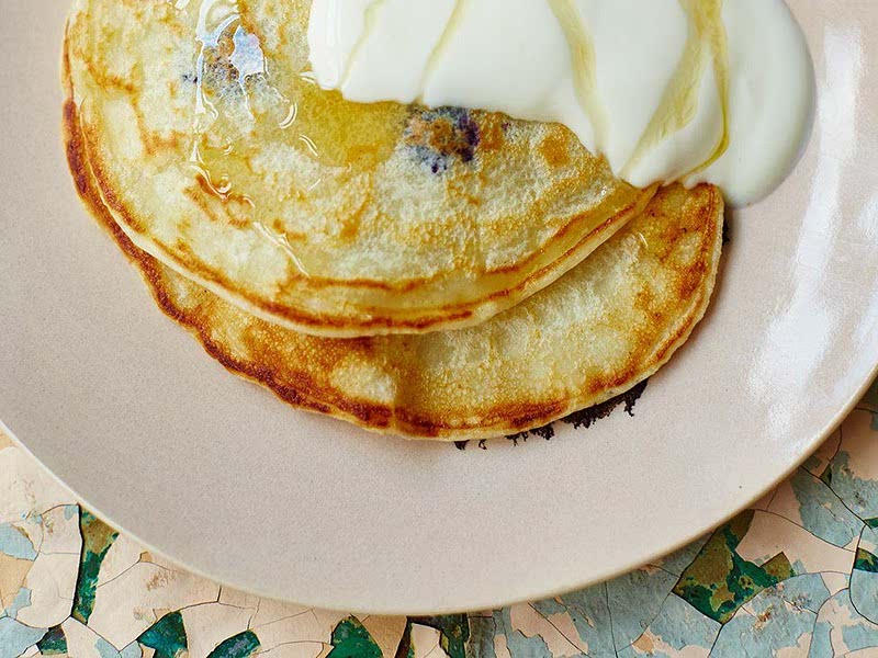 One cup pancakes with blueberries Recipe Samsung Food