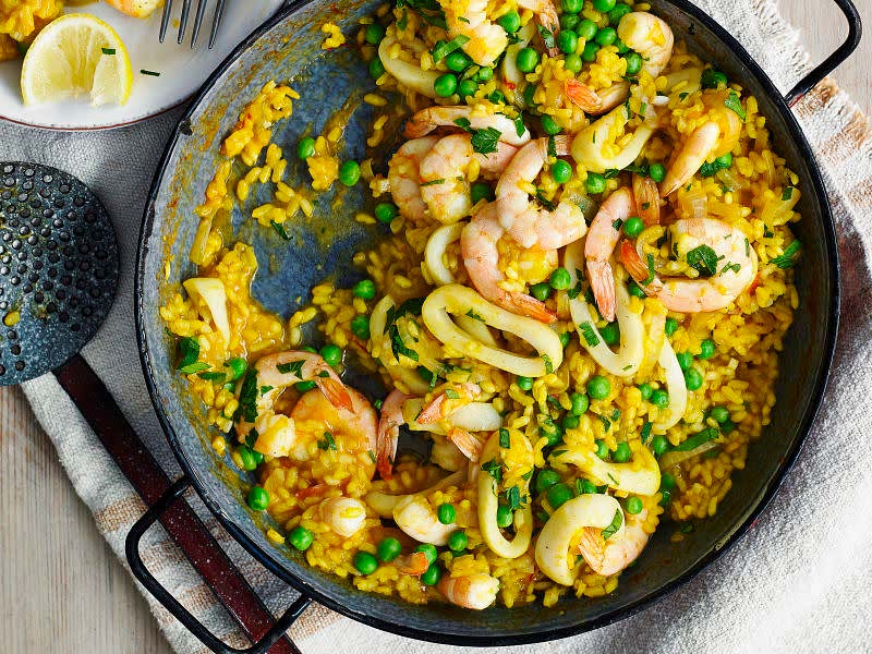 Easy Shrimp Paella Recipe Samsung Food