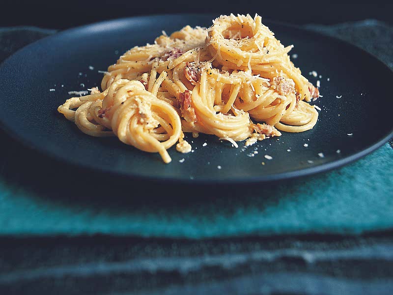 Spaghetti al limone e pancetta Recipe Samsung Food
