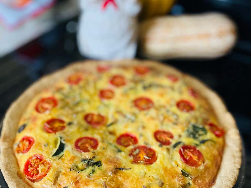 Roasted Butternut Squash And Goat Cheese Quiche Recipe Samsung Food