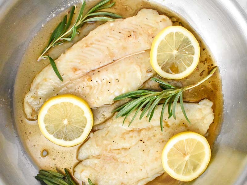 Lingcod Recipe PanSeared Fish with Lemon Caper Sauce Samsung Food