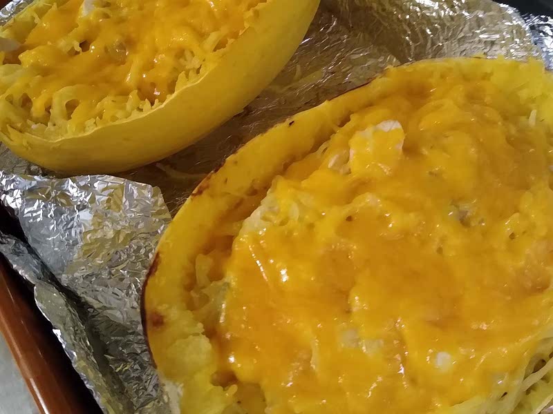 Green Chile Chicken Enchilada Stuffed Spaghetti Squash Recipe Samsung