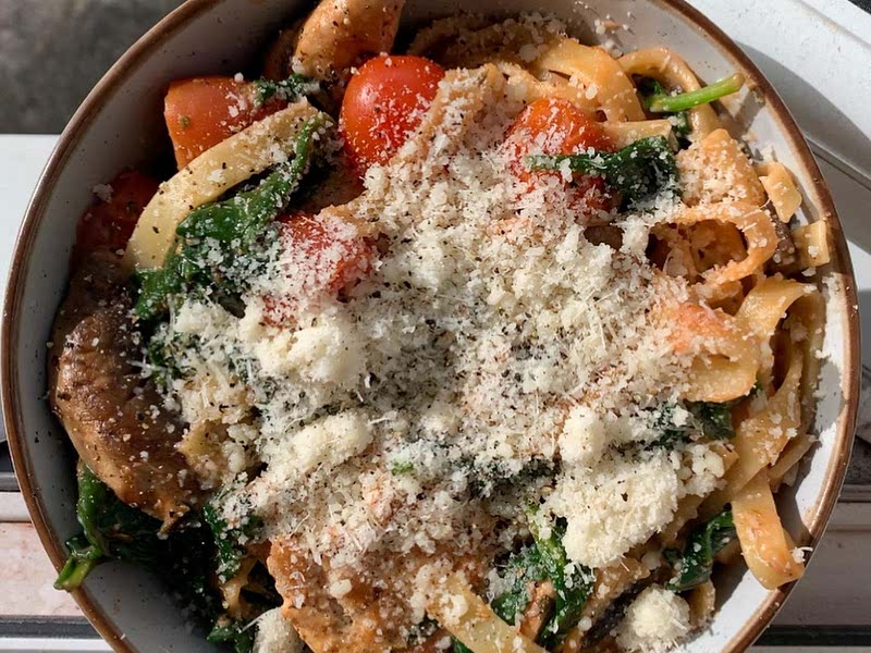 Peanut butter chicken pasta Recipe Samsung Food