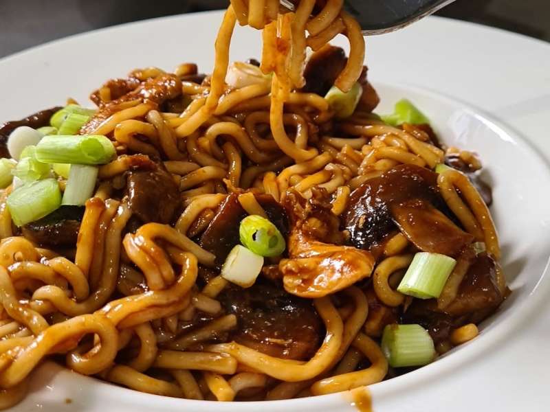 Hoisin Chicken Udon Noodles - Jo Cooks