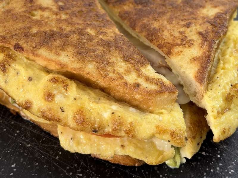 The viral TikTok egg toast sandwich Recipe - Samsung Food
