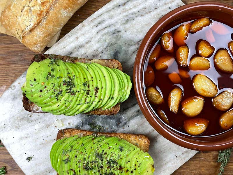 Roasted Garlic Avocado Toast Recipe — Samsung Food