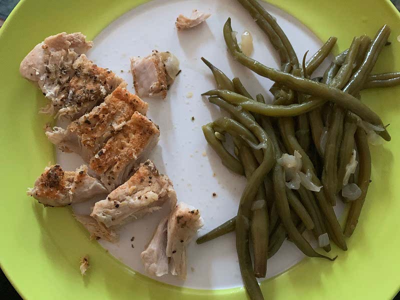 Instant pot pork hot sale chops and green beans