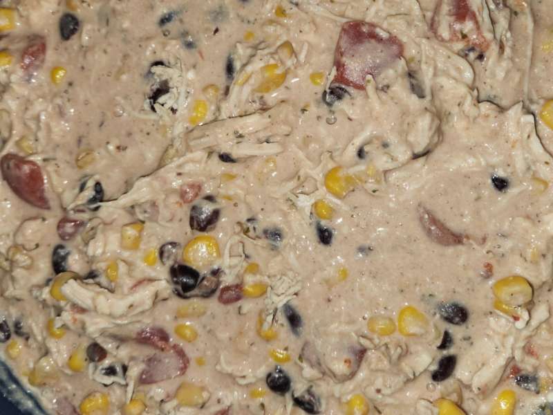 Crock Pot Cream Cheese Chicken Chili - Together as Family