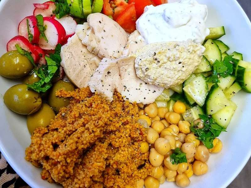 5-Minute Mediterranean Bowl - Vegan Meal Prep Recipe