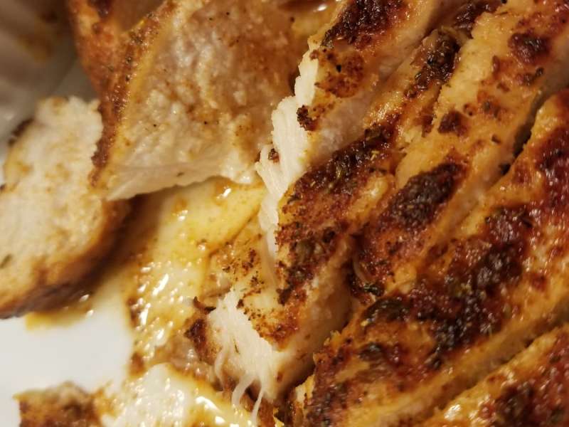 Juicy Oven Baked Chicken Breast - Cafe Delites