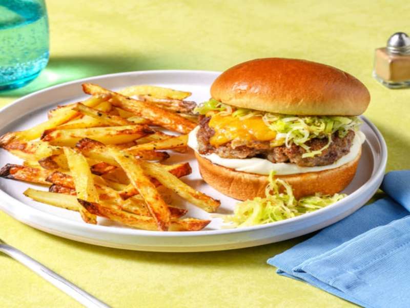 Cheddar Wonderburgers & OLD BAY® Fries Recipe