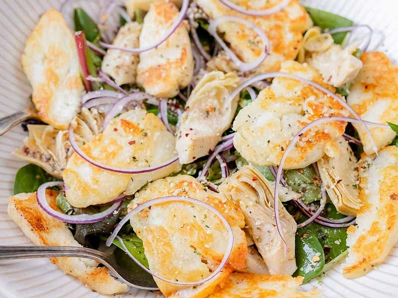 Halloumi, Pea, Quinoa and Rocket Salad Recipe — Samsung Food