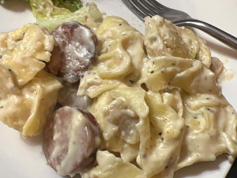 Easy Garlic Alfredo Tortellini Recipe Samsung Food