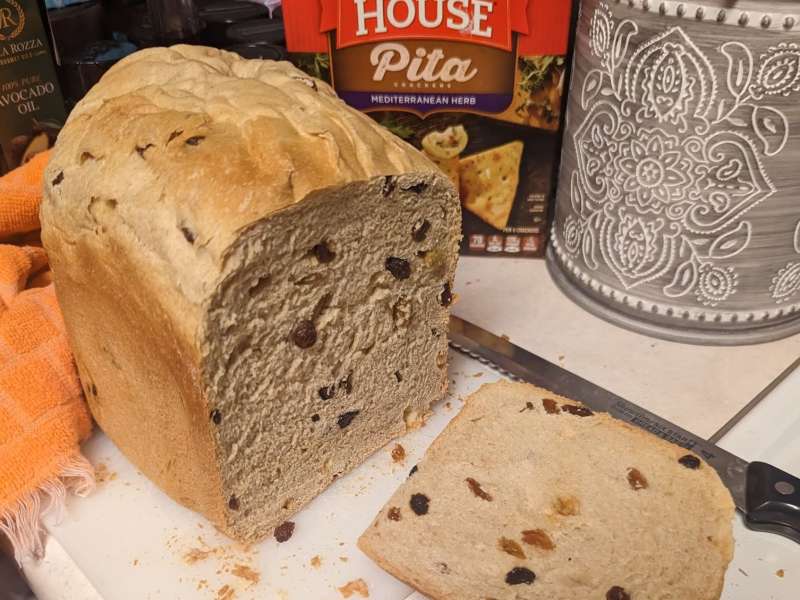 Bread Machine Cinnamon Raisin Bread (Golden Raisins) - Bread Dad