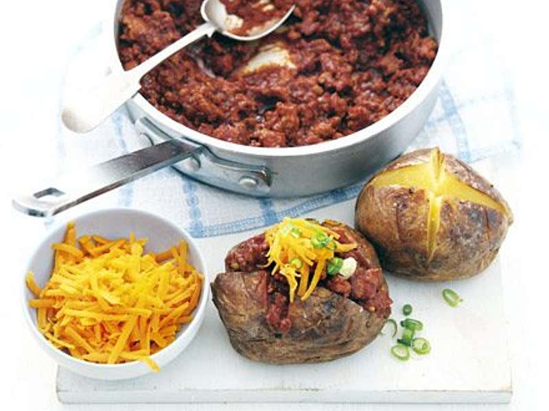 Turkey Chilli Jacket Potatoes Recipe Samsung Food