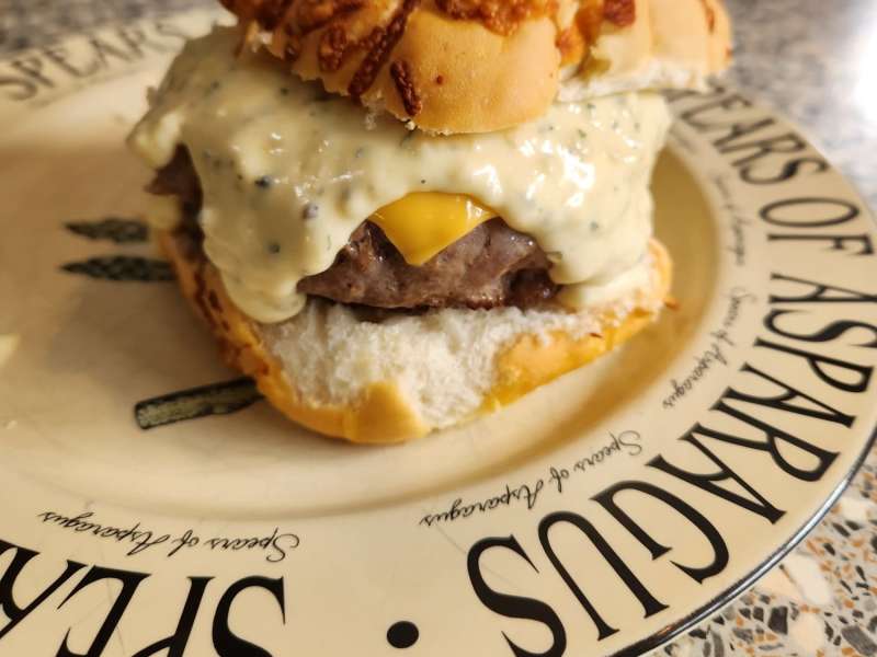 Garlic Overload Burgers With Creamy Garlic Burger Sauce Recipe