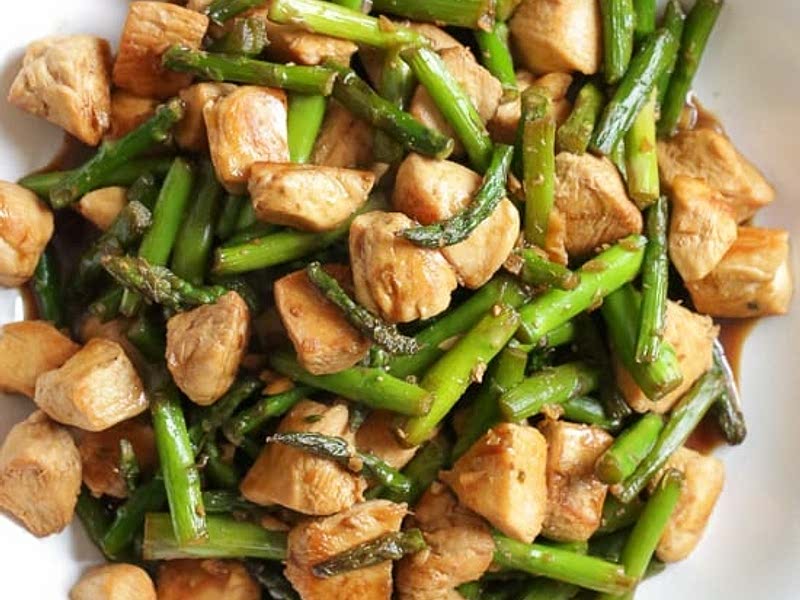 Chicken and Asparagus Lemon Stir Fry Recipe Samsung Food