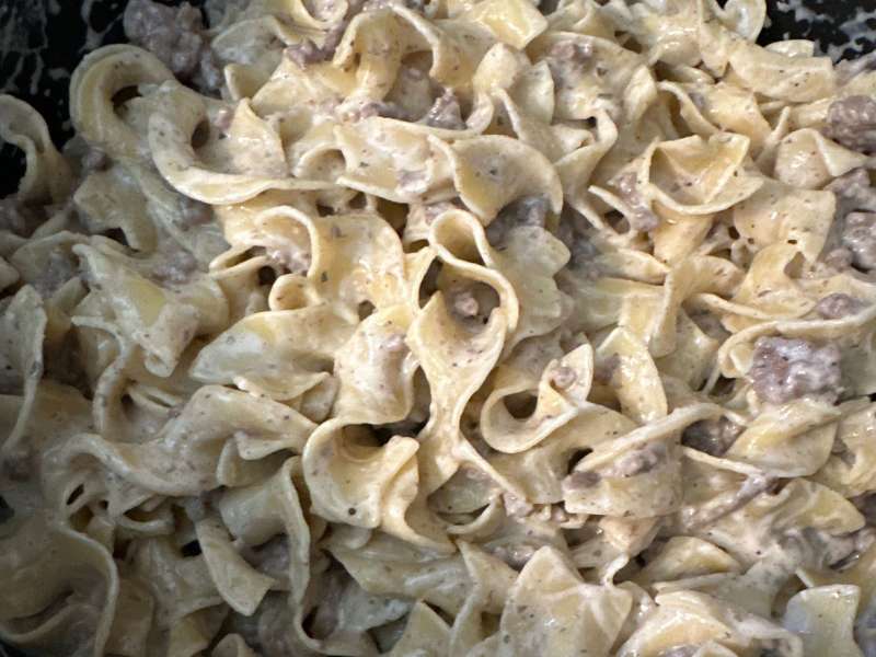 Creamy Ground Beef and Noodles Recipe