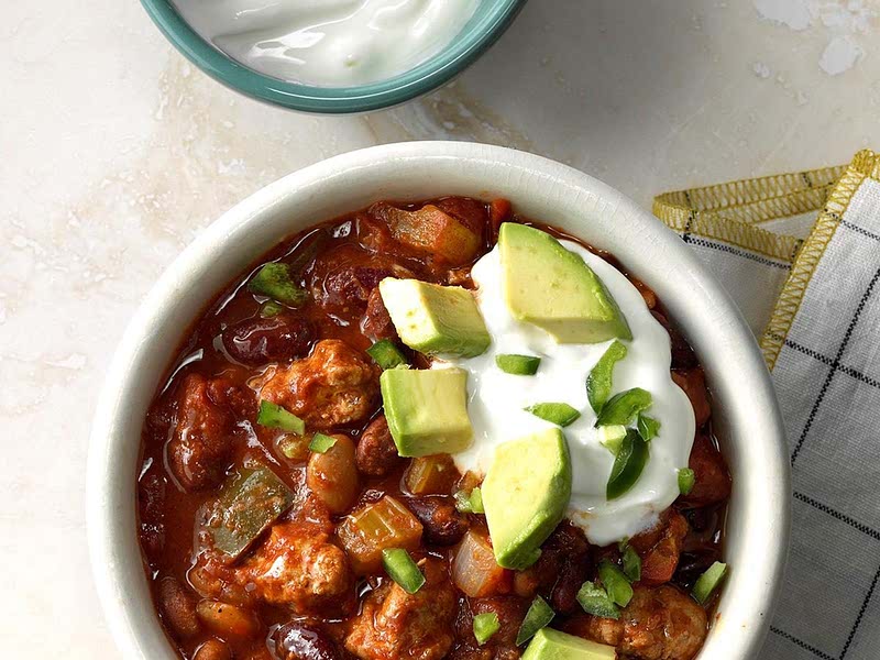 Healthy Slow Cooker Turkey and White Bean Chili Recipe Samsung Food