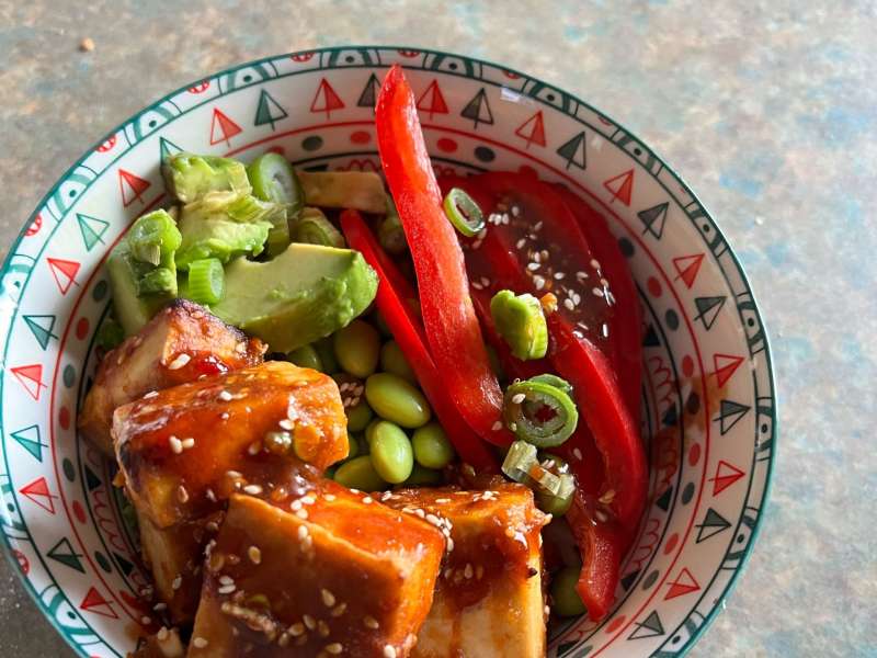 Spicy Sriracha Tofu Rice Bowls (Air Fryer or Oven) - Skinnytaste