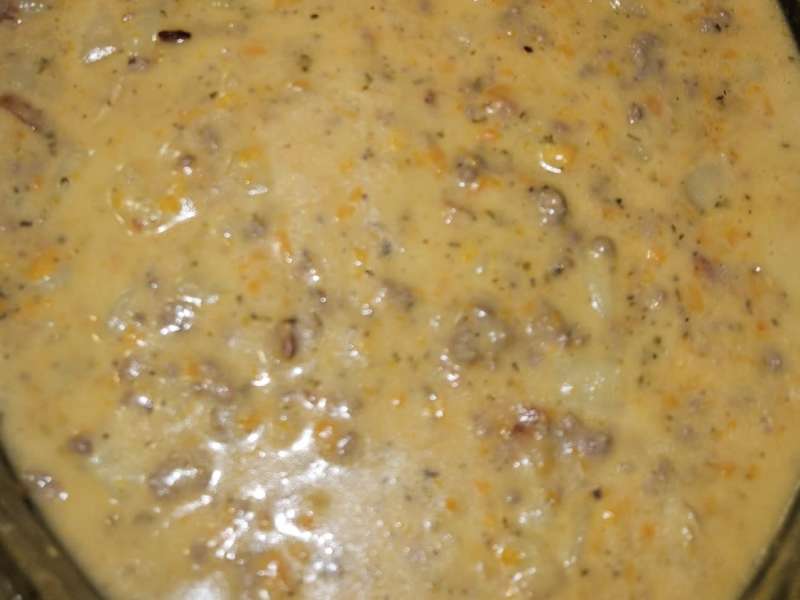 Slow Cooker Bacon Cheeseburger Soup - Life In The Lofthouse