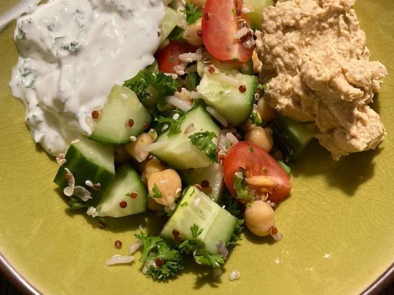5-Minute Mediterranean Bowl - Vegan Meal Prep Recipe
