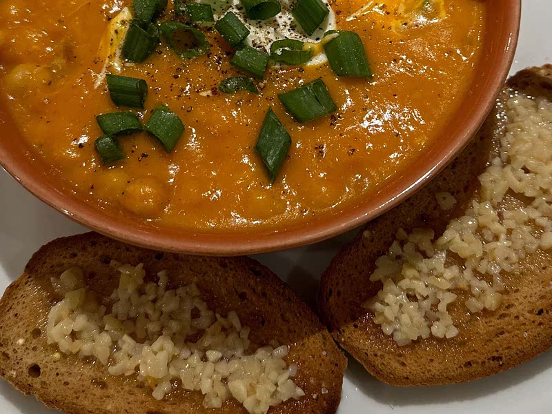 Spicy Sweet Potato and Capsicum Soup Recipe Samsung Food App