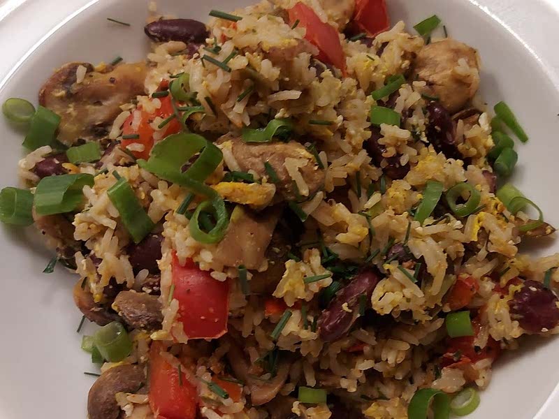 Vegetable and BlackBean Fried Rice Recipe Samsung Food