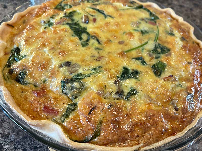 Joanna Gaines Mushroom, Spinach & Swiss Cheese Quiche Recipe Samsung Food App