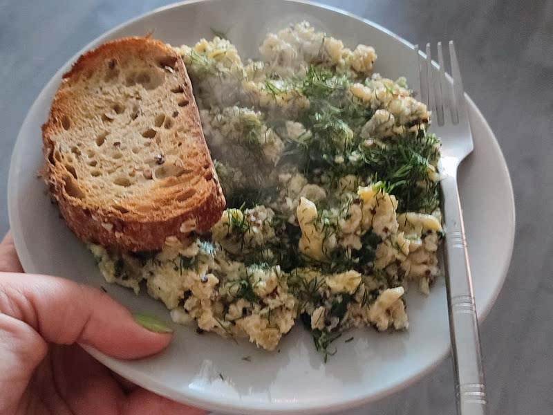 High Protein Healthy Egg Scramble with Quinoa Recipe Samsung Food App