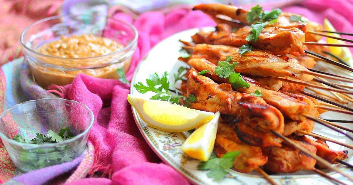 Satay Chicken Skewers Recipe Samsung Food App