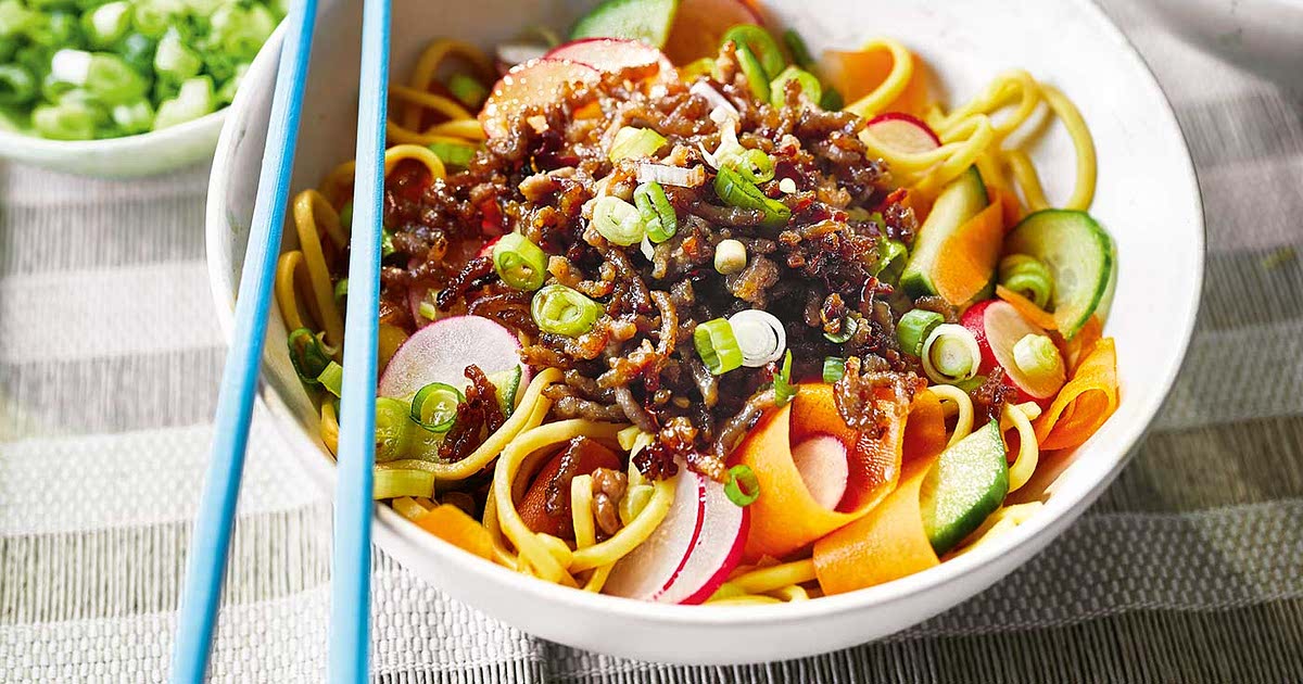 Spicy noodle salad bowl Recipe Samsung Food