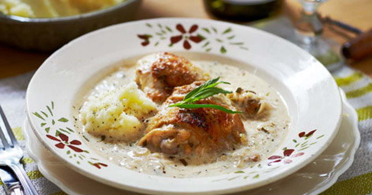 Slow cooker chicken pieces with shallots Recipe Samsung Food