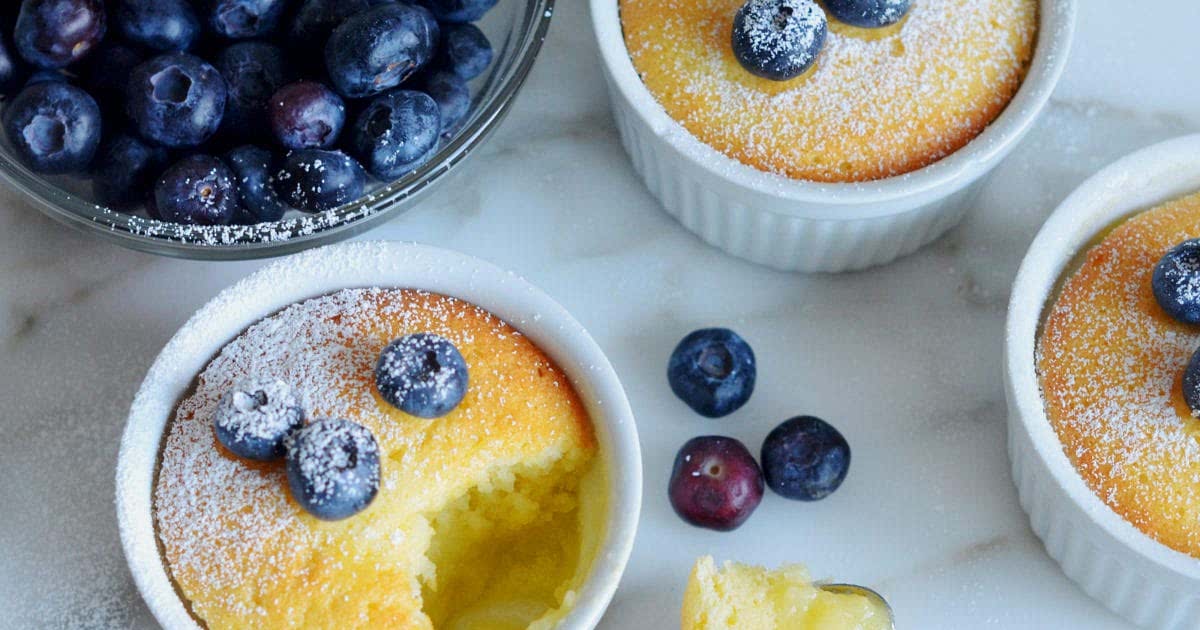 Warm Lemon Pudding Cakes Recipe — Samsung Food