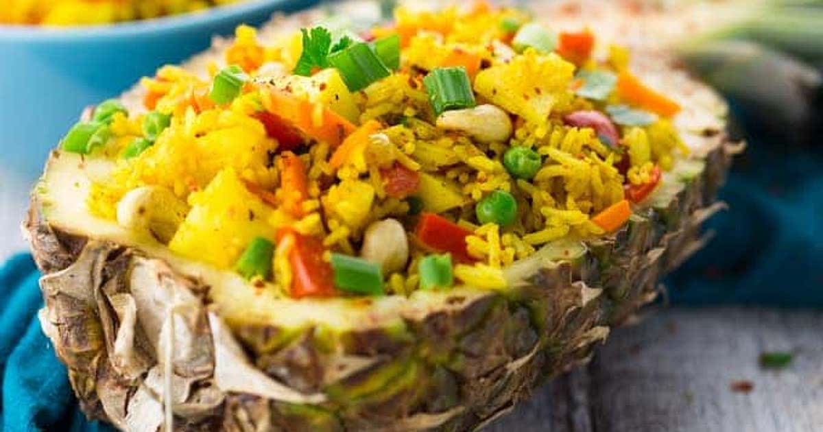 Thai Pineapple Fried Rice Recipe Vegan Samsung Food
