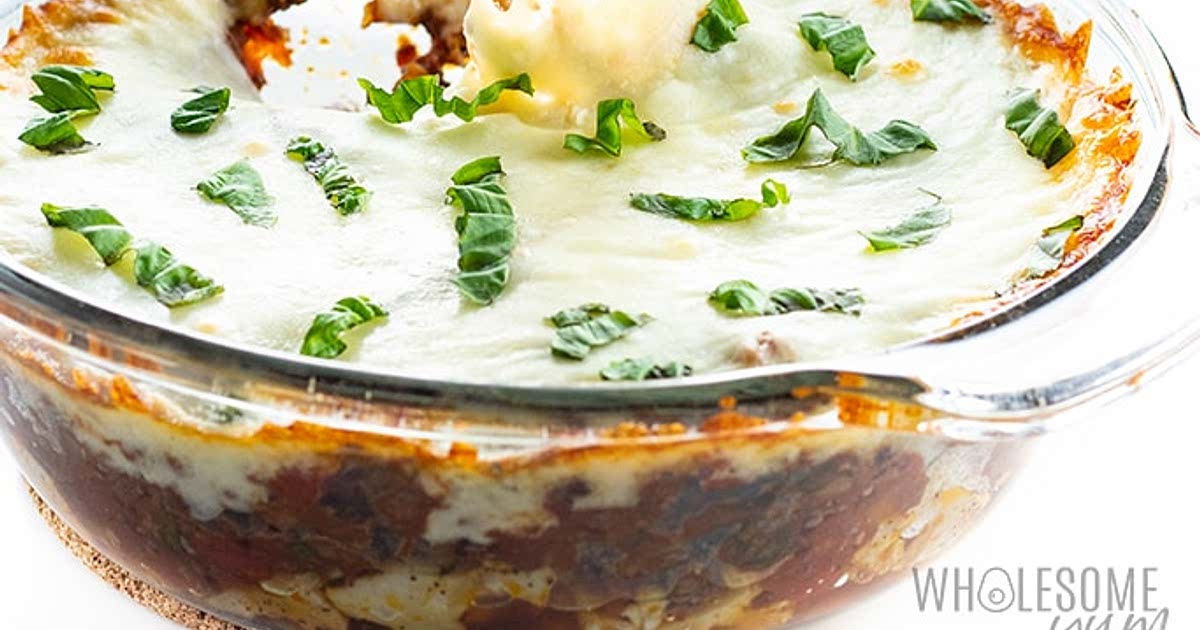 Keto Ground Beef Cauliflower Lasagna Recipe Samsung Food