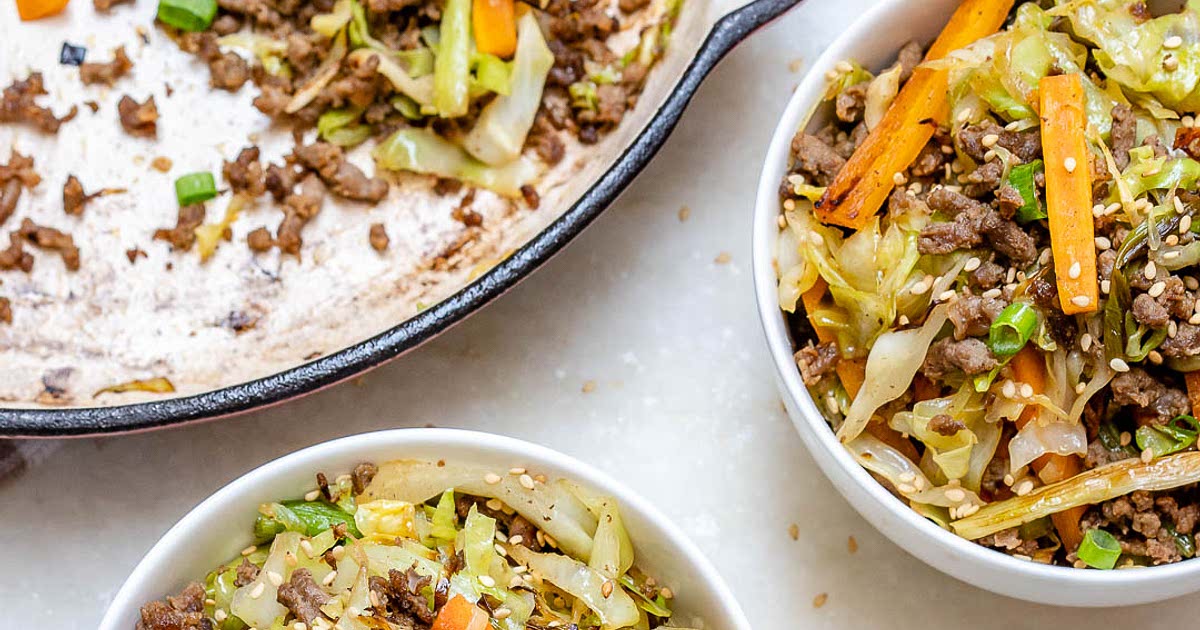 Unstuffed Beef Egg Roll Stir Fry Recipe Samsung Food