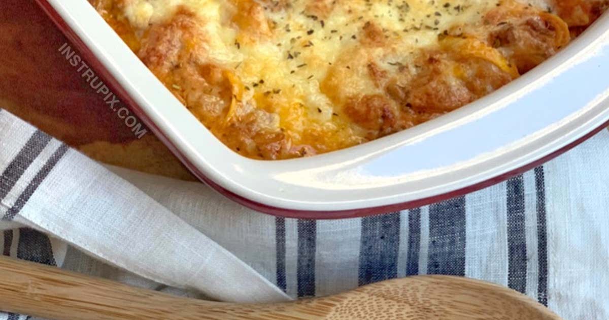 Cheesy Baked Tortellini Casserole With Meat Sauce Recipe — Samsung Food
