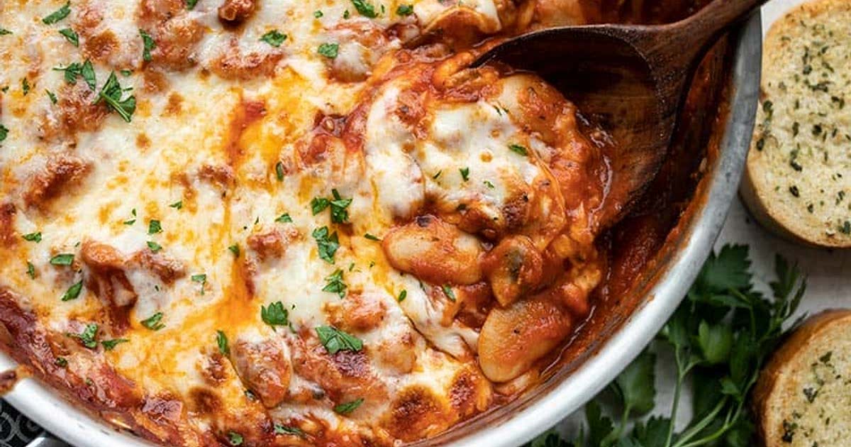 White Beans with Mushrooms and Marinara Recipe — Samsung Food