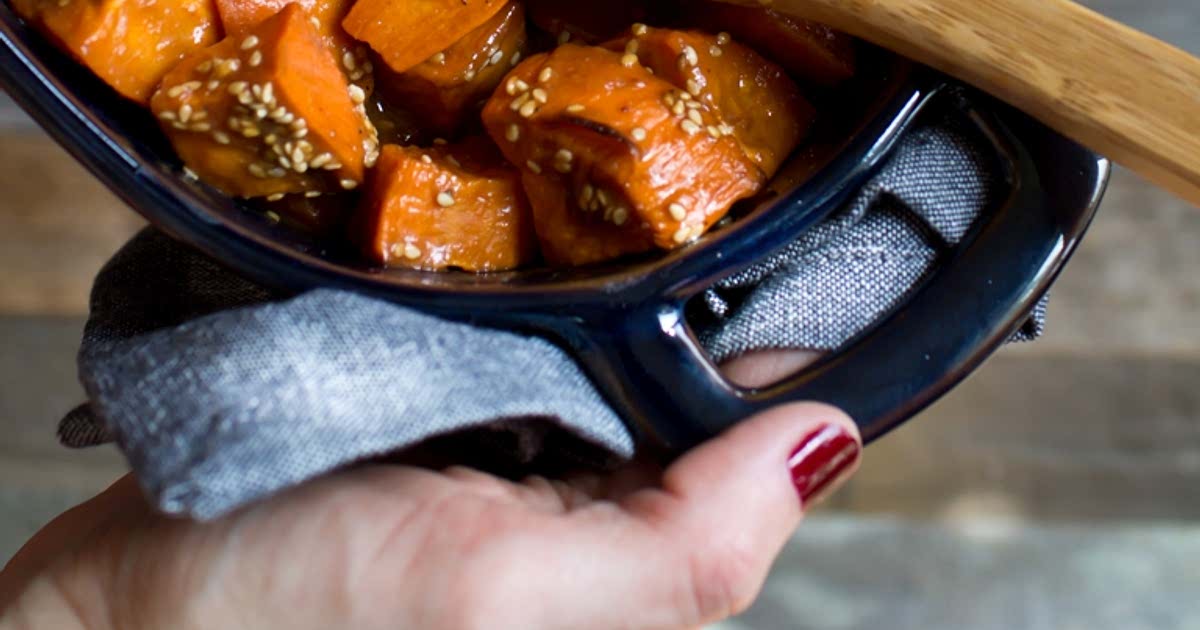 Miso Glazed Sweet Potatoes Recipe Samsung Food