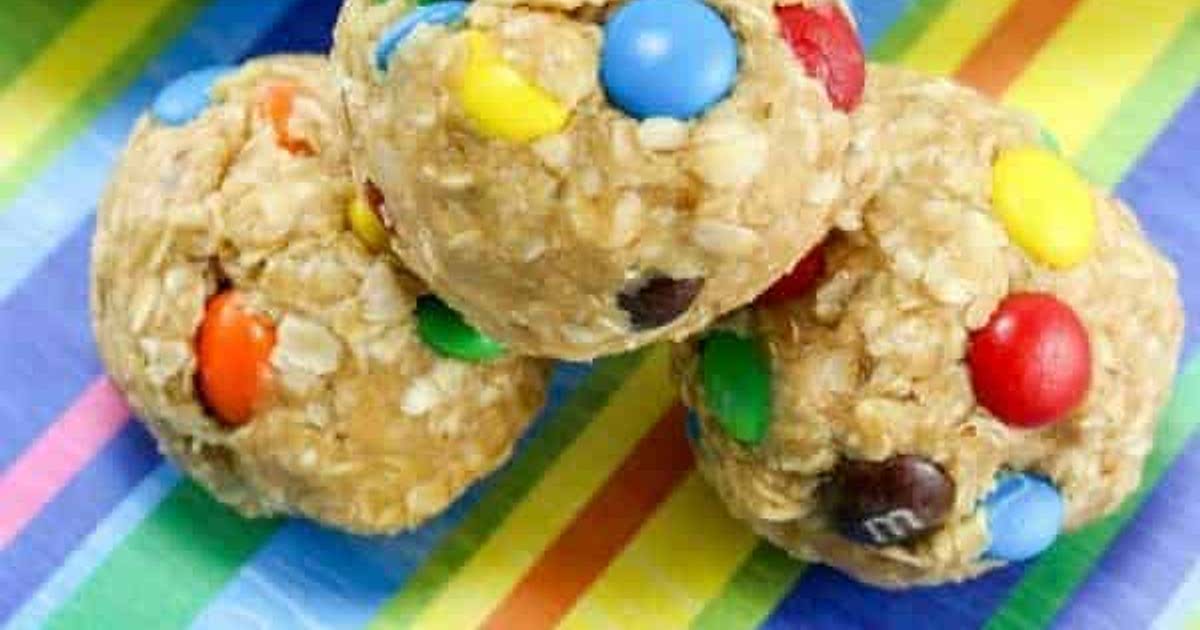 Monster Cookie Oatmeal Peanut Butter Balls with M&Ms Recipe Samsung