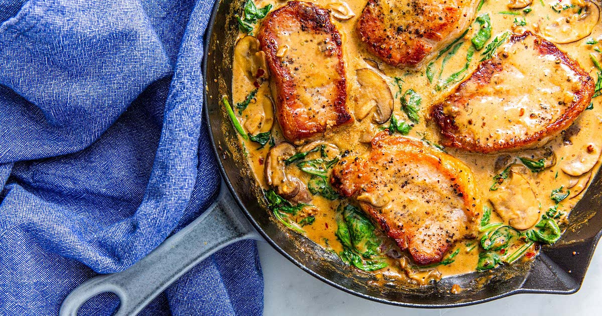 Keto sour sales cream pork chops